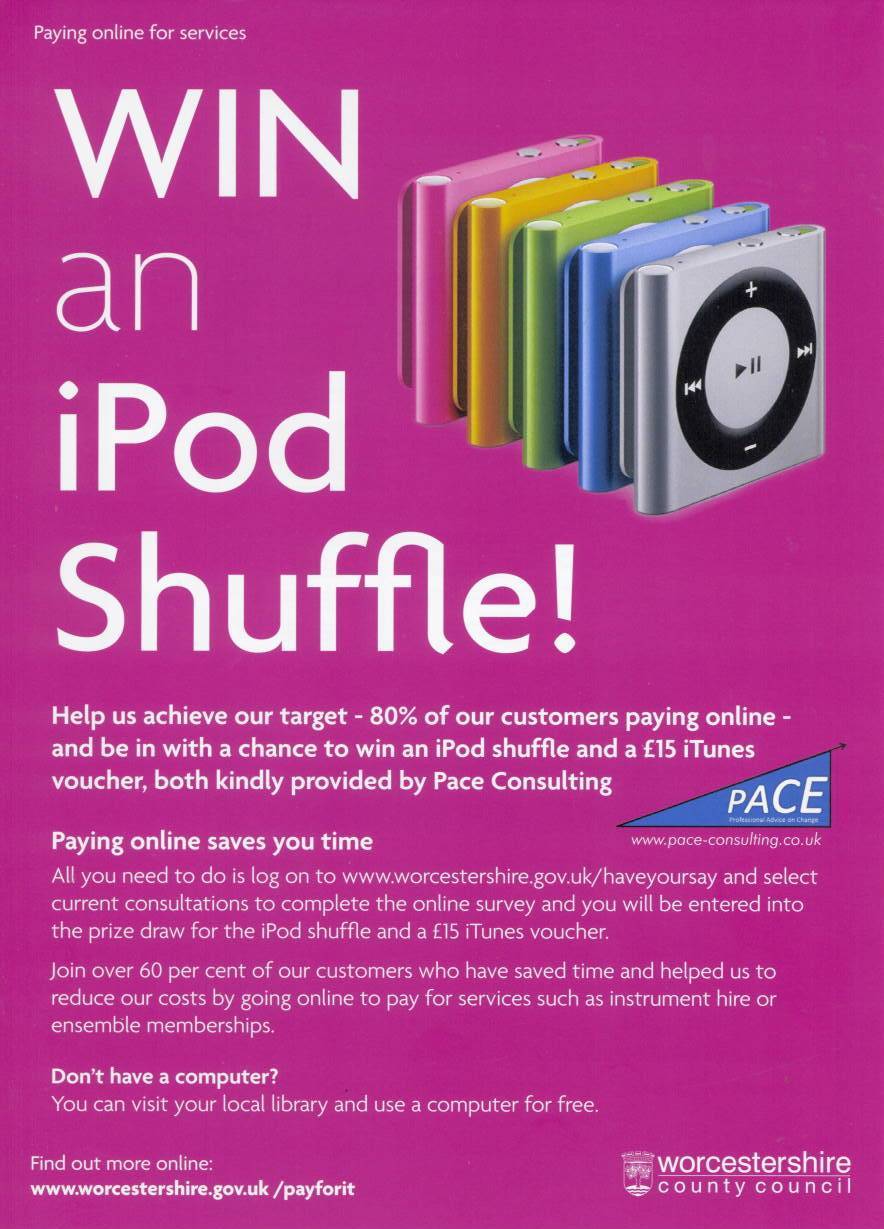iPod Shuffle Prize