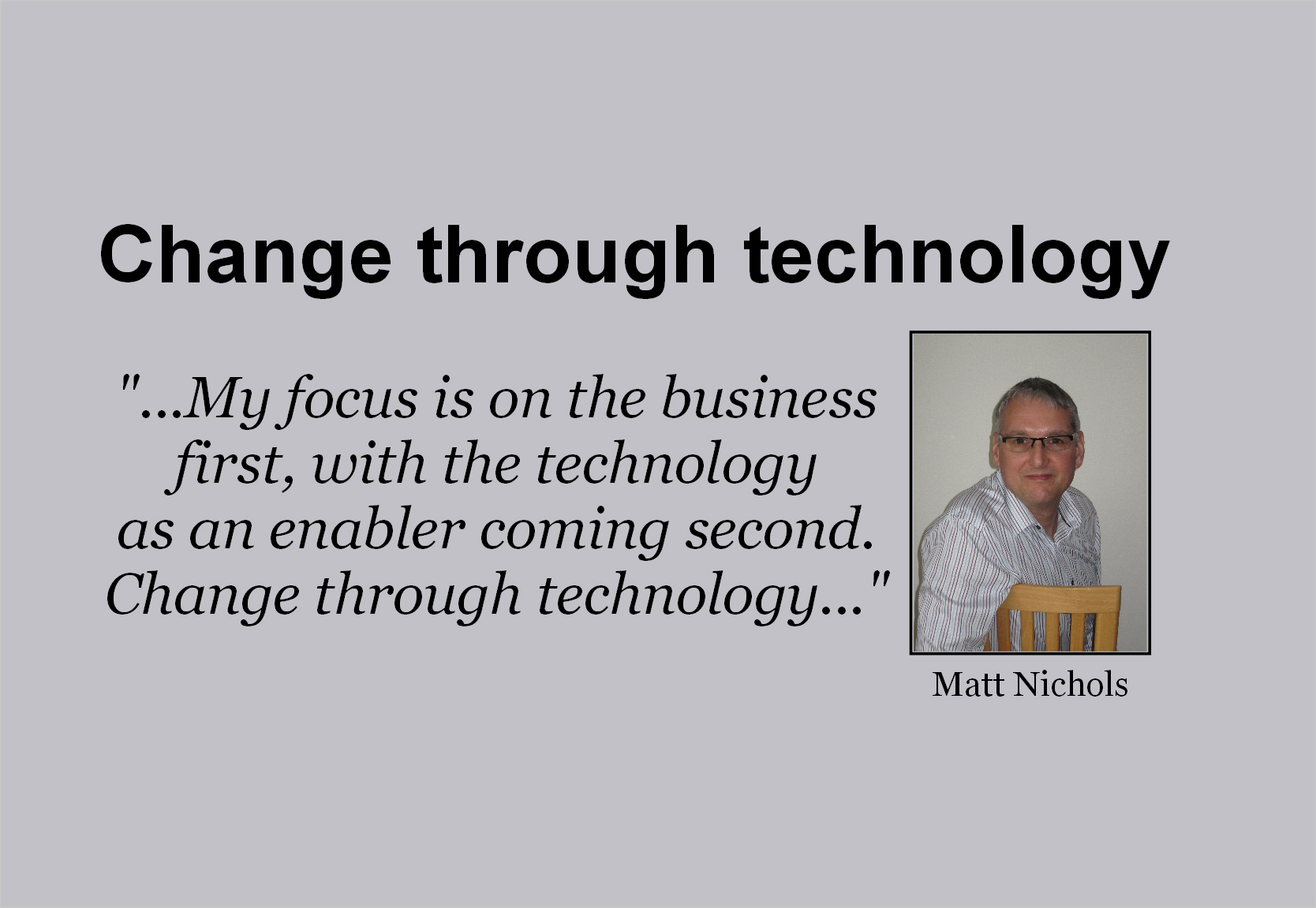 Change through technology 2