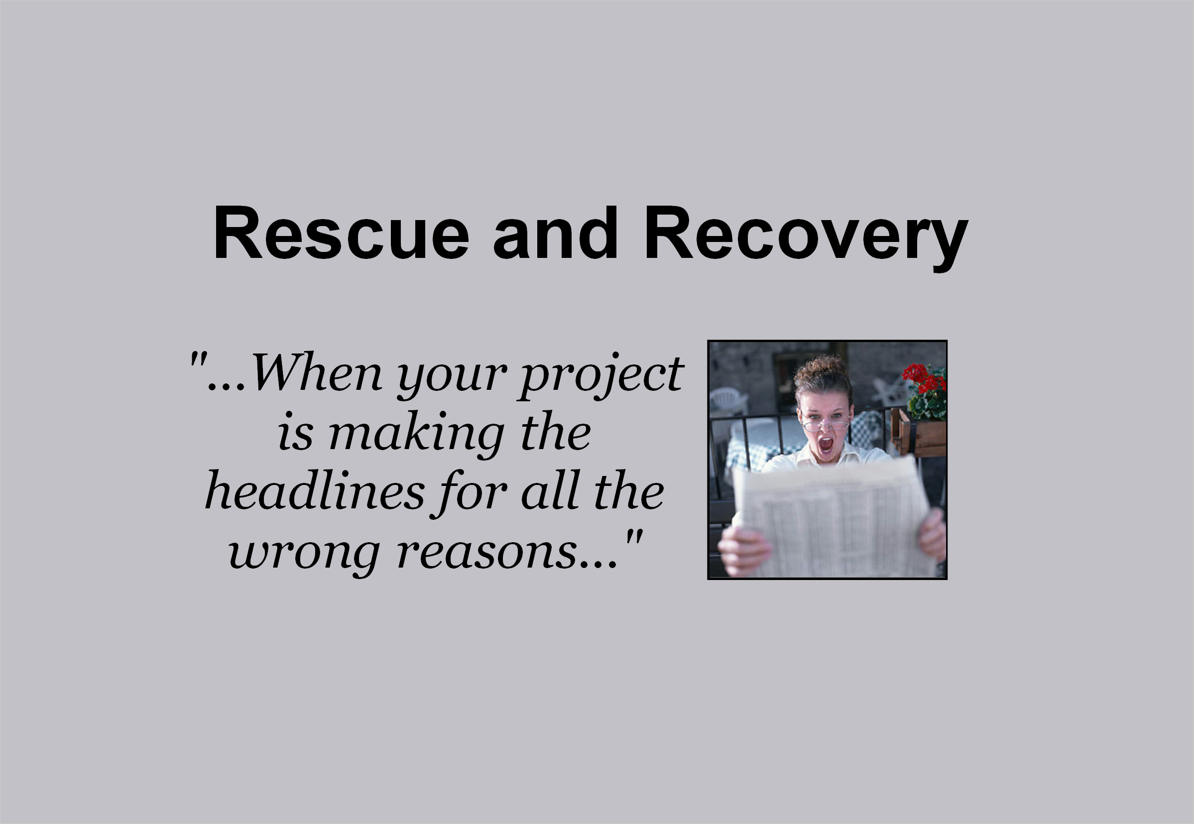 Rescue and Recovery 5